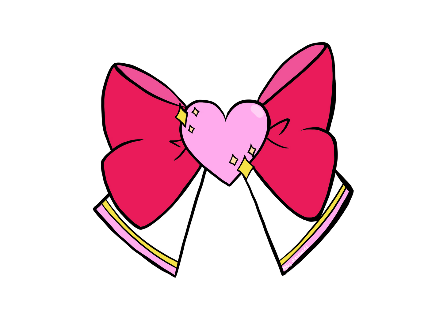 Dream World Sailor Scouts Inspired Bow Stickers
