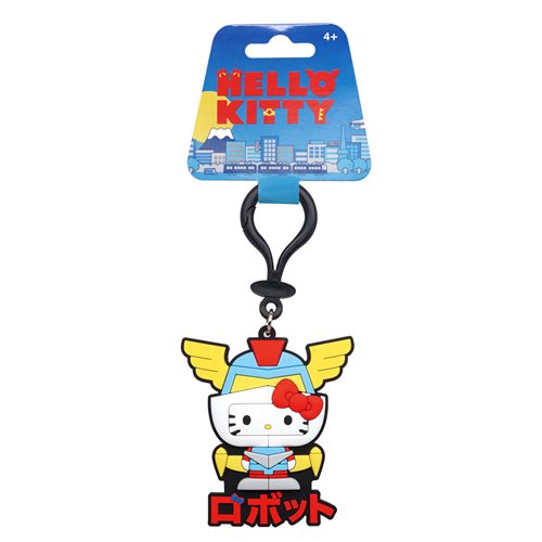 Hello Kitty Robot Kaiju Soft Touch PVC Bag Clip
