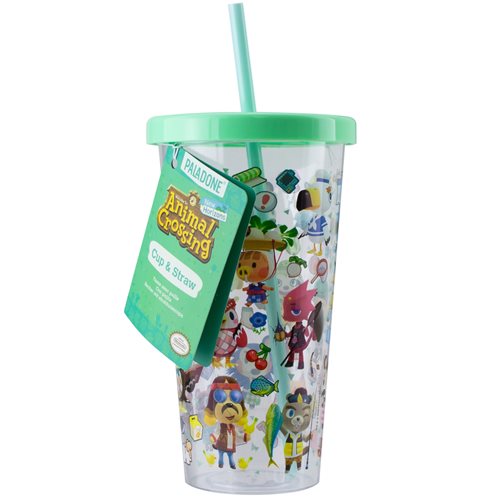 Animal Crossing 23.7 oz. Plastic Cup and Straw Travel Cup