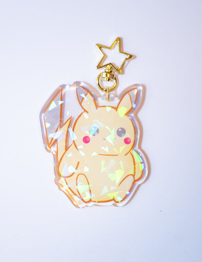 Chonky Pika Epoxy Keychain