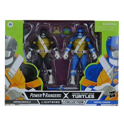 Power Rangers X TMNT Lightning Collection Donatello Black and Leonardo Blue