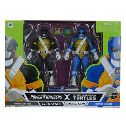 Power Rangers X TMNT Lightning Collection Donatello Black and Leonardo Blue