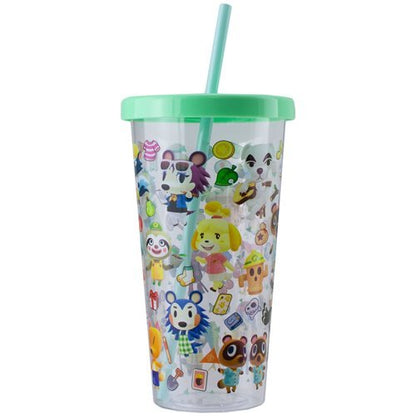 Animal Crossing 23.7 oz. Plastic Cup and Straw Travel Cup
