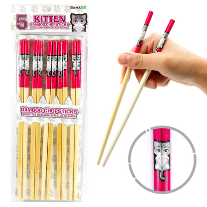Kitten Bamboo Chopsticks