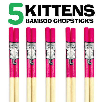 Kitten Bamboo Chopsticks