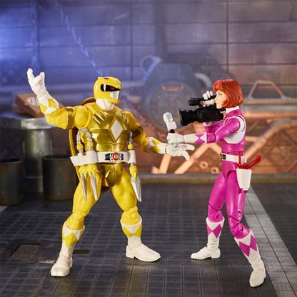 Power Rangers X TMNT Lightning Collection Michelangelo Yellow and April Pink