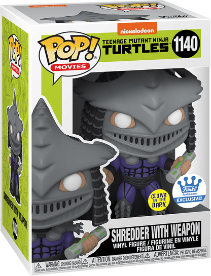 POP! #1140 Shredder with Weapon GITD