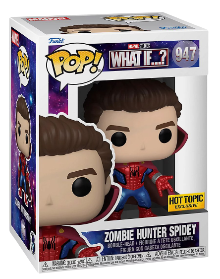 POP! #947 Zombie Hunter Spidey Unmasked Metallic