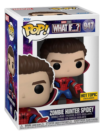 POP! #947 Zombie Hunter Spidey Unmasked Metallic