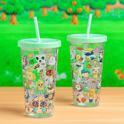 Animal Crossing 23.7 oz. Plastic Cup and Straw Travel Cup