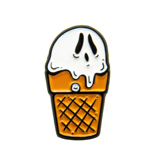 Ghost Ice Cream Enamel Pin - Prescribed Collectibles